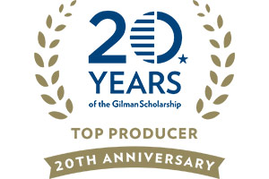 Gilman Scholar badge